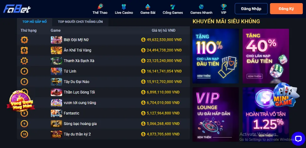 Khuyến mãi độc quyền abc8bet casino